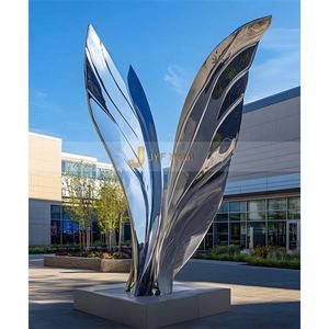 ANW6541 Elegantes Esculturas Art Deco Hechas a Mano en Acero Inoxidable - Decoración de Lujo para Interiores/Exteriores para Aniversario - Product Image 3