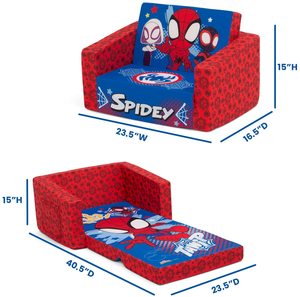 Ghế Bành Cho Trẻ Mới Biết Đi & Sofa Trẻ Em Trung Quốc Sản Xuất Cho Trẻ Em 2 Trong 1 Gấp Mở Bọt Sofa Đôi-Trẻ Em Gấp Sofa Trẻ Em Couch - Product Image 3