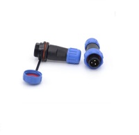 Écran LED 2 broches série SP13 connecteur de câble étanche IP68 circulaire en plastique