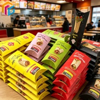 Boîte d'emballage pour shawarma au poulet à emporter, emballage OEM, emballage en carton kraft, emballage pour déjeuner à emporter, boîte en papier pour aliments à emporter