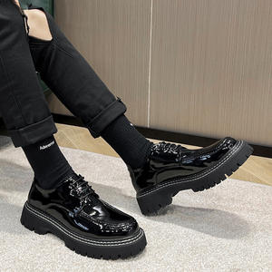 Chaussures pour hommes de haute qualité, élégantes, en maille rétro, respirantes, légères, imperméables, à semelle plate, pour mariage, affaires, formelles - Product Image 1