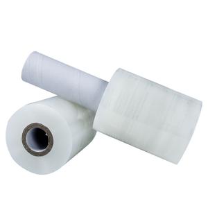 PE portátil suave a prueba de humedad película elástica de alto brillo Mini rollos manillar mano Eco Pallet Wrap <span class=keywords><strong>Casting</strong></span> - Product Image 4