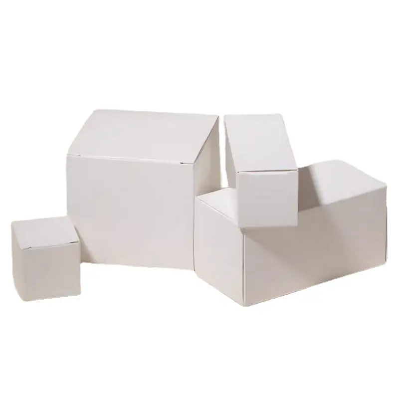 صندوق تعبئة مخصص من الورق المقوى الأبيض للعناية بالبشرة مع شعار بسعر الجملة عبوة مخصصة لـ boxالقصدير