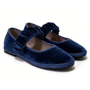 Scarpe Basse da <span class=keywords><strong>Donna</strong></span> in Velluto Autunnali Antiscivolo Leggere Traspiranti Morbide Slip-On con Punta Chiusa Rotonda - Product Image 2