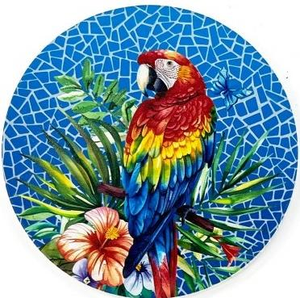 Sous-verres en forme de tortue de mer, flamant rose, perroquet, lézard – Design unique, tapis et dessous de verre - Product Image 4