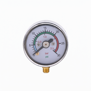 Manomètre axial à ressort 25 mm Y25S11BM7 en fonte avec échelle PSI pour mesure industrielle - Product Image 1