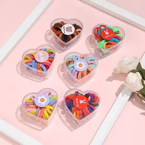 siquan Factory 60 pieces/love box wholesale rubber bands, elastic hair accessories, children's rubber band making machine