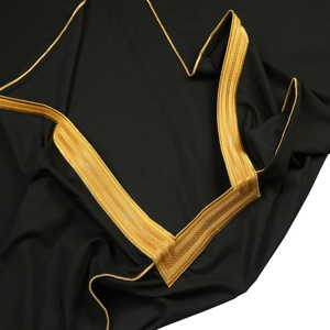 <span class=keywords><strong>Vestido</strong></span> árabe musulmán dorado bordado, tafetán, caftán, desierto, Jubah, Abaya, Jalabya, étnico, qami, Jeque islámico, Khaleeji - Product Image 6