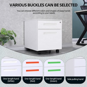 محامية محترفة 2 درج قفل قاعدة معدنية متنقلة لتخزين الوثائق القانونية - Product Image 3