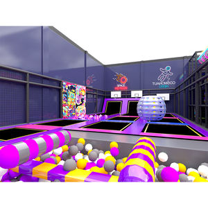 <span class=keywords><strong>Parc</strong></span> d'attractions intérieur de qualité commerciale pour enfants avec trampoline souple et thèmes interactifs parent-enfant - Product Image 3