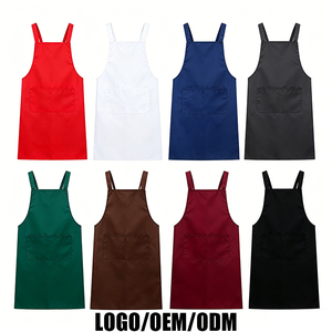 Delantal Largo y Ligero de PVC con 2 Bolsillos, Impermeable, Resistente al Aceite, Delantal Duradero para Cocina, Floristería, Panadería, Servicio de Comida - Product Image 1
