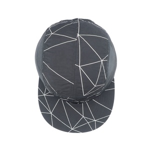 Gorras de béisbol deportivas de nailon transpirables impermeables con logotipo personalizado, gorras de camionero de 5 paneles para correr, venta al por mayor - Product Image 5