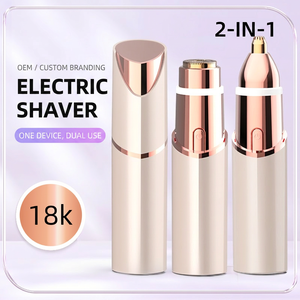 Wholesale Aisen Painless <strong>Face</strong> <strong>Hair</strong> <strong>Removal</strong> for Women Head Mini Lipstick Epilator USB Rechargeable Whole Body Use with CE - Product Image 1