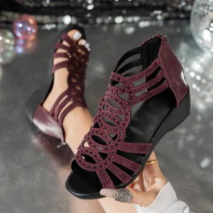 Sandales à talons compensés tendance pour femme, collection été 2025 - Product Image 4