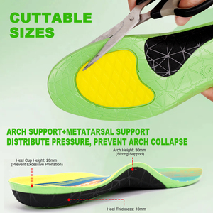 S-King Sport Chaussure Insert Pu Mousse Fasciite Plantaire Forte Arch Support <span class=keywords><strong>Semelles</strong></span> Orthopédique Semelle Orthopédique pour <span class=keywords><strong>Chaussures</strong></span> - Product Image 3
