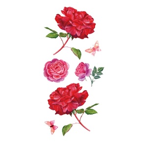 Autocollant de <span class=keywords><strong>tatouage</strong></span> temporaire imperméable et écologique pour femmes art corporel tatouages de fleurs de papillon sexy - Product Image 4