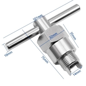 Clé pour robinet de salle de bain, extracteur de cartouche d'encre, clé extracteur de clip à ressort - Product Image 2