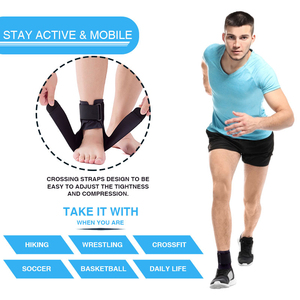 Tùy chỉnh nhà máy thể thao bị bong gân phổ điều chỉnh dây đai qua nén Neoprene chân hỗ trợ mắt cá chân hỗ trợ <span class=keywords><strong>Brace</strong></span> - Product Image 2