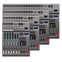 Console de mixage audio professionnelle EF, 20 canaux, contrôleur DJ/console de mixage audio, 36 effets DSP pour les spectacles sur scène de grande envergure, concerts en direct