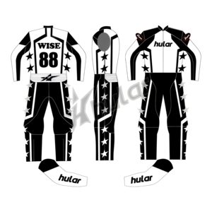 Traje de carreras blanco personalizado para motocicletas a prueba de viento con protección corporal impresa para uso en invierno y verano por Rage Racing - Product Image 1