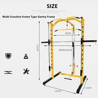 Équipement de fitness TOPTONS, entraîneur multifonctionnel intégré, musculation, entraînement aux poids, squat, Power Frame