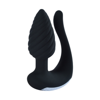 Spiralförmiger Analplug mit Erektionsfunktion, Silikon, Rotierend, Vibrierend, Wiederaufladbar, IPX6 Wasserdicht, Aphrodisia Marke, Geräuscharm, 10 Frequenzen