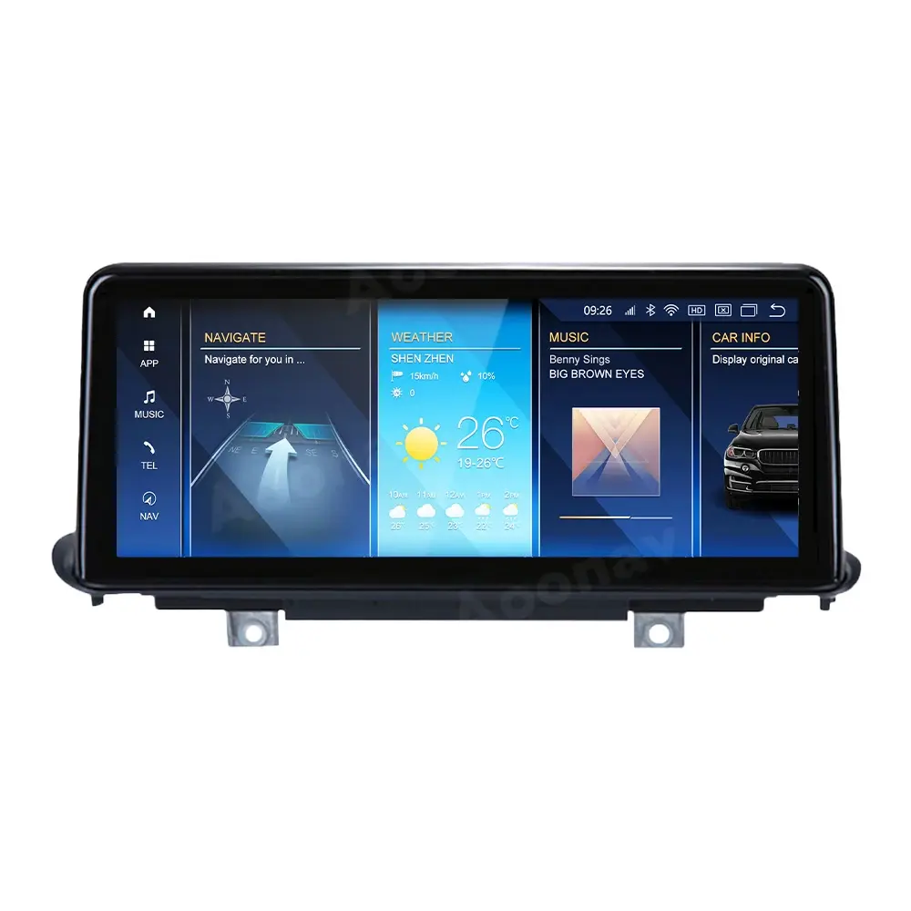 10.25 Inch Android 13 Car Radio Multimedia Video Player GPS Navigation For BMW X5 F15 2014 - 2017 X6 F16 NBT EVO Head UNIT