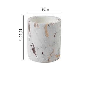 Tarro de vela de alta capacidad, contenedor de cerámica rellenable, tarros de vela de lujo - Product Image 4