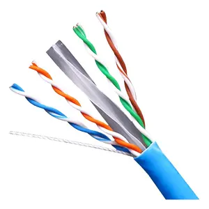 Produsen kabel Lan Utp Ftp Cat6 24awg Cat6 kabel jaringan Ftp kotak 1000 kaki untuk jaringan