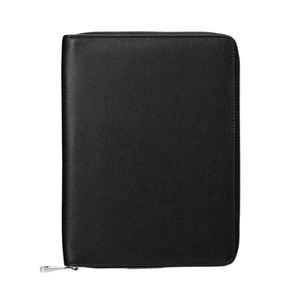 Vegan Leather Zipper Card Holder Folio Customized Leather Gift Zipperd <strong>Padfolio</strong> - Product Image 2