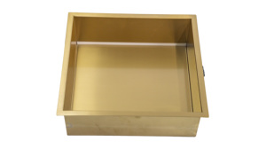 Nichos de Ducha Modernos de Acero Inoxidable 304, Rectangulares y Cuadrados, para Montar en la Pared, Accesorios de Baño con Inserto Dorado, Gran Venta - Product Image 2