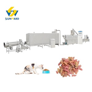 Máquina doble de doble tambor de 1 tonelada por hora para el saborizado y recubrimiento uniforme de polvo de hígado en croquetas para perros - Product Image 1