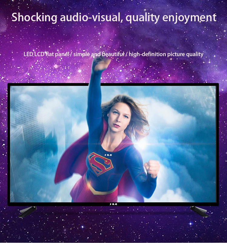 Téléviseur numérique avec écran LCD, économique, tailles multiples, nouveau réseau TV 4K, voix intelligente, HD