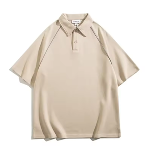 Camiseta de Manga Corta con Solapa para Hombre, Personalizada con Logotipo, 250 g/m², con Franja Reflectante, Estilo Urbano, Hip-Hop - Product Image 5