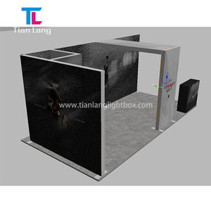 Show Booth Light Box Trade Show Booth Display 10x10 Modern Trade Show Cabina de exhibición de aluminio de fácil montaje - Product Image 4