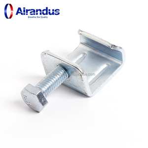 YENİ HVACR GCP Endüstriyel Galvanizli Çelik Korozyon Önleyici Kanal Flanş Kelepçesi, HVAC Sistemleri için M8*25mm Civata ile - Product Image 3