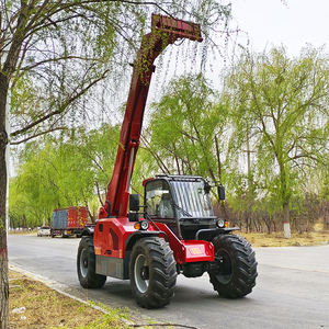 Телескопический погрузчик с номинальной нагрузкой на пересеченную местность 3000 кг, 3 режима управления, хорошая цена, 8 м, вилочный погрузчик с телескопической стрелой - Product Image 3