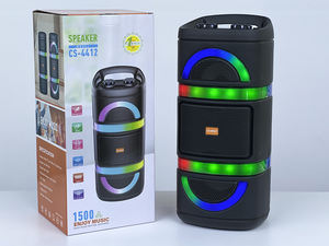 Altavoz Inalámbrico Portátil con Emparejamiento Dual CS-4412 de Moda, Graves Potentes, Sonido Estéreo, LED, Altavoz Bluetooth para Exteriores - Product Image 6