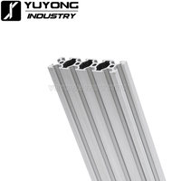 Rail linéaire V-Slot 2080, profil en aluminium anodisé noir/argent pour imprimante 3D DIY, machine de gravure CNC