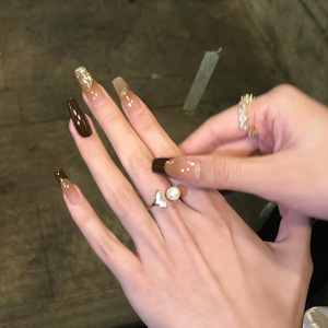 2025 Uñas portátiles Melard Blanqueamiento avanzado Xiaohongshu Popular Venta caliente Desmontable Arte Acabado Pegatinas de uñas - Product Image 3