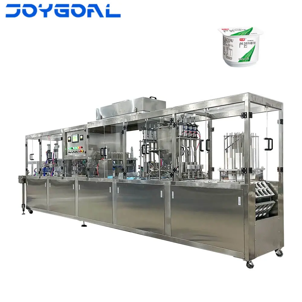 Joygoal-pabrik botol mulut penyegelan mesin cup filler sealer untuk cairan