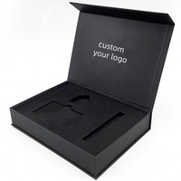 Caja de Regalo de Cartón Rígido con Cierre Magnético de Lujo, Personalizada y Certificada, con Logotipo Estampado en Oro, Materiales Reciclados e Inserto de Esponja