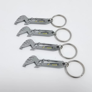 Porte-clés d'excavatrice en alliage de zinc de qualité supérieure avec logo imprimé numériquement en 3D pour cadeaux de construction et gestion quotidienne des clés - Product Image 1