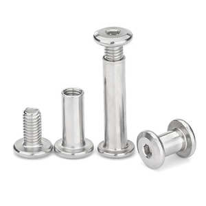 Viti di Connessione per Mobili in Acciaio Inox Zincato con <span class=keywords><strong>Testa</strong></span> <span class=keywords><strong>Esagonale</strong></span>, <span class=keywords><strong>Bulloni</strong></span> Chicago Maschio-Femmina, Misure Metriche - Product Image 2