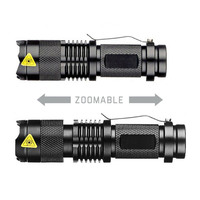 Linterna L2 T6 Q5, foco ajustable, zoomable, luz impermeable, bolsillo, Camping, caza, bolígrafo Mini, linterna LED, linterna