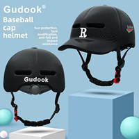Casque de baseball monobloc moulé en PC+EPS à motif à pois pour le cyclisme, les trajets quotidiens, toutes saisons, vélo électrique, skateboard