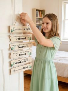 Regalos de Confirmación y Consagración para Jóvenes, Letreros Decorativos de Madera Natural Ecológicos para Colgar en la Pared con Frases Inspiradoras para Niños y Niñas - Product Image 3