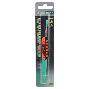 Pinzas Proskit TZ-205N Antiestáticas con Mango Antideslizante de Silicona, Puntas de Acero Inoxidable, 140.5mm - Product Image 3