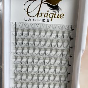 OEM 0.05mm 0.07mm Tige courte Ventilateurs préfabriqués Cils Volume Ventilateurs Votre propre nom Faux cils - Product Image 2