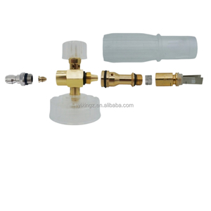Lanza de espuma de plástico para hidrolavadora, boquilla de cañón de espuma de alta presión, pistola espumadora de jabón de 1L para estética automotriz - Product Image 6